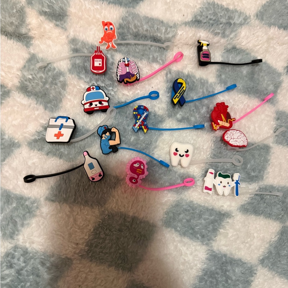 Colorful Medical-Themed straw  (15)
